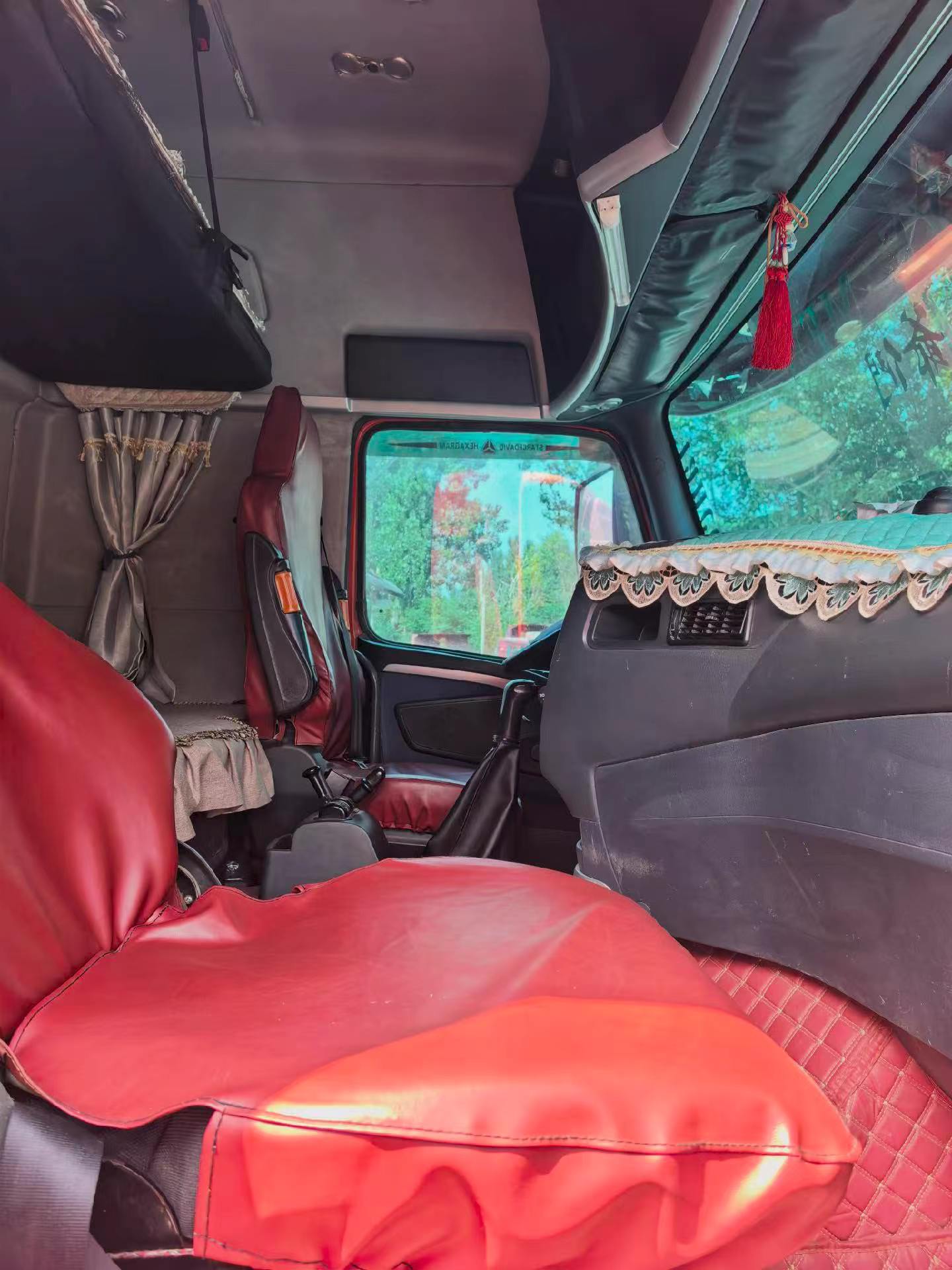 Cab interior of HOWO T7 540HP truck
